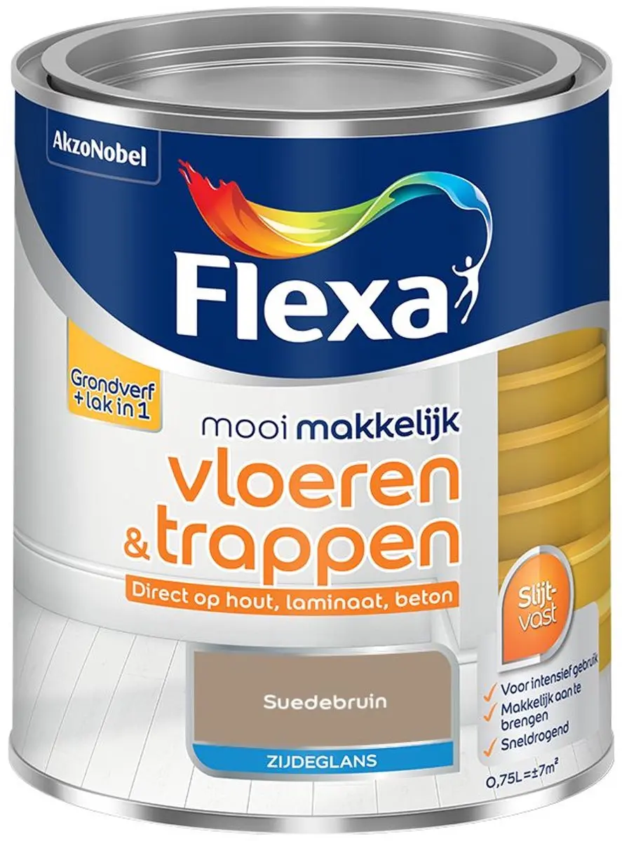 Flexa Mengverf Suedebruin 750ml