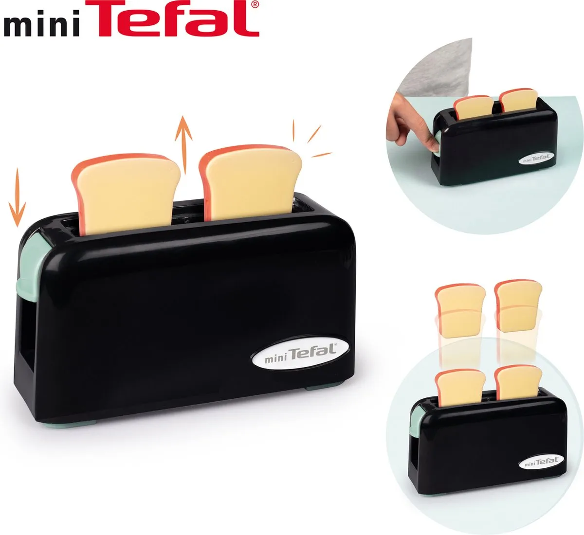 Smoby Tefal Broodrooster Express Accessoireset - Zwart