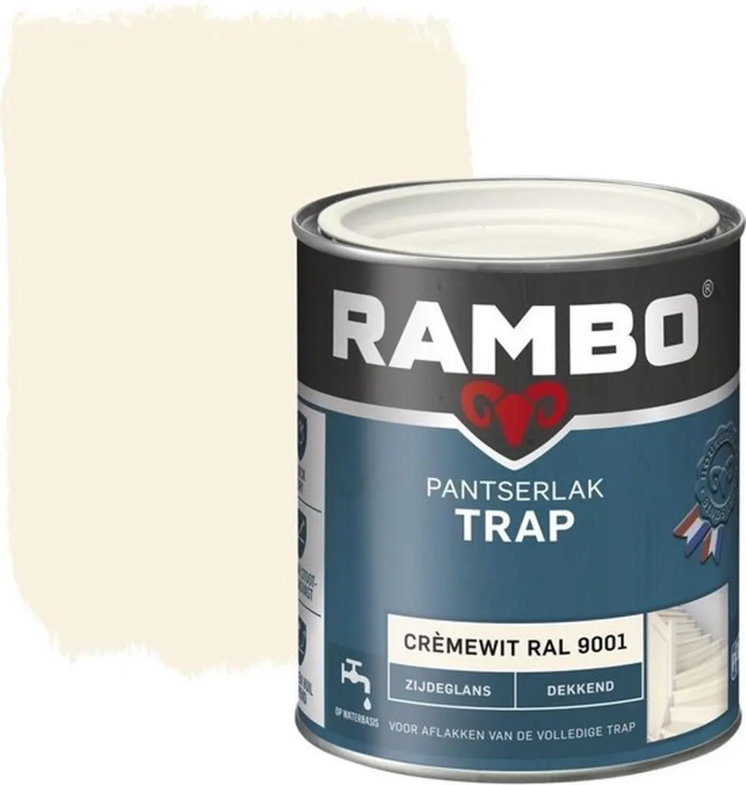 Rambo Pantserlak Trap - RAL 9001 0.75L
