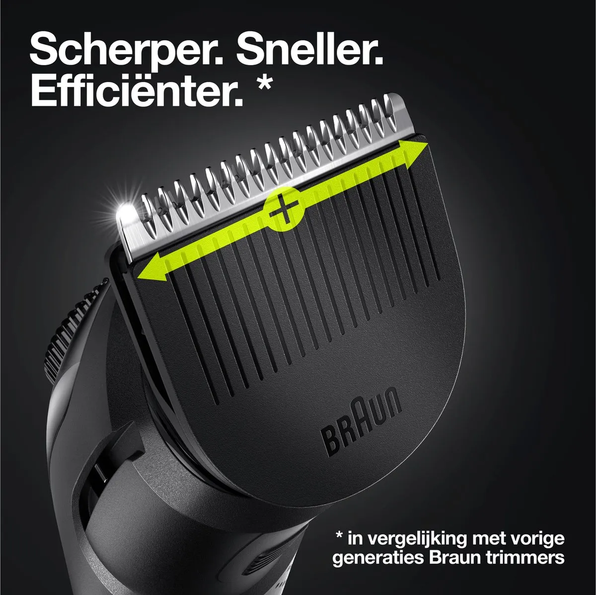 Braun BT3323 Baardtrimmer - Zwart/groen