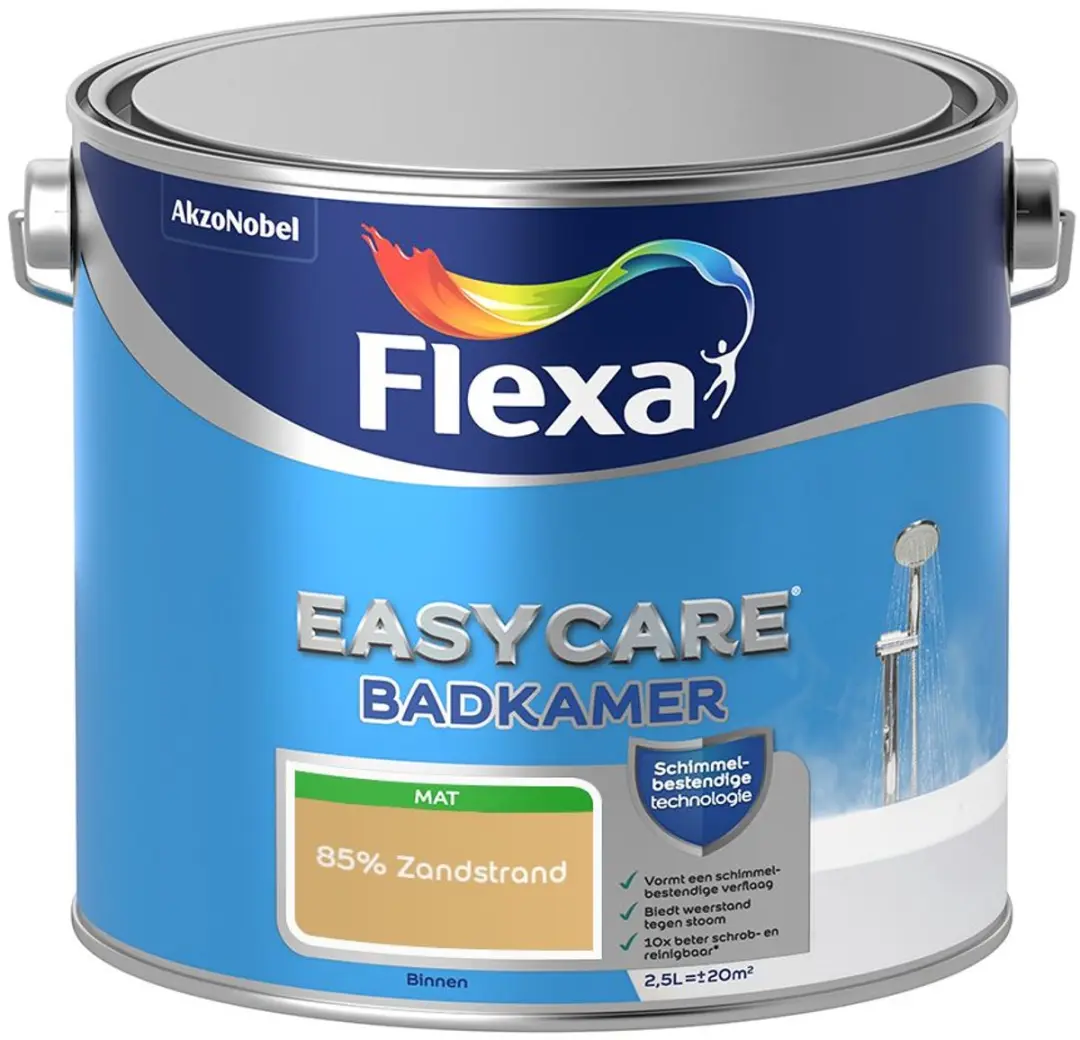 Flexa Easycare Badkamerverf 85% Zandstrand - 2,5L