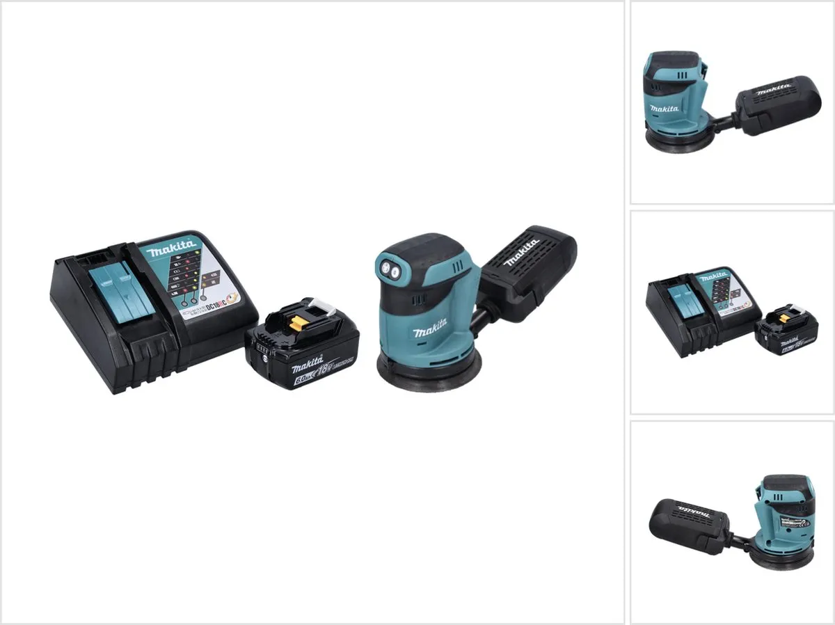 Makita DBO180RG1 Excentrische Schuurmachine 125mm