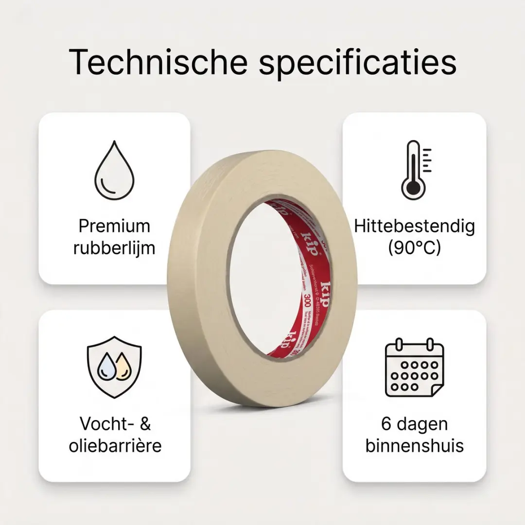Kip 300 Masking Tape 24mm - Meerkleurig