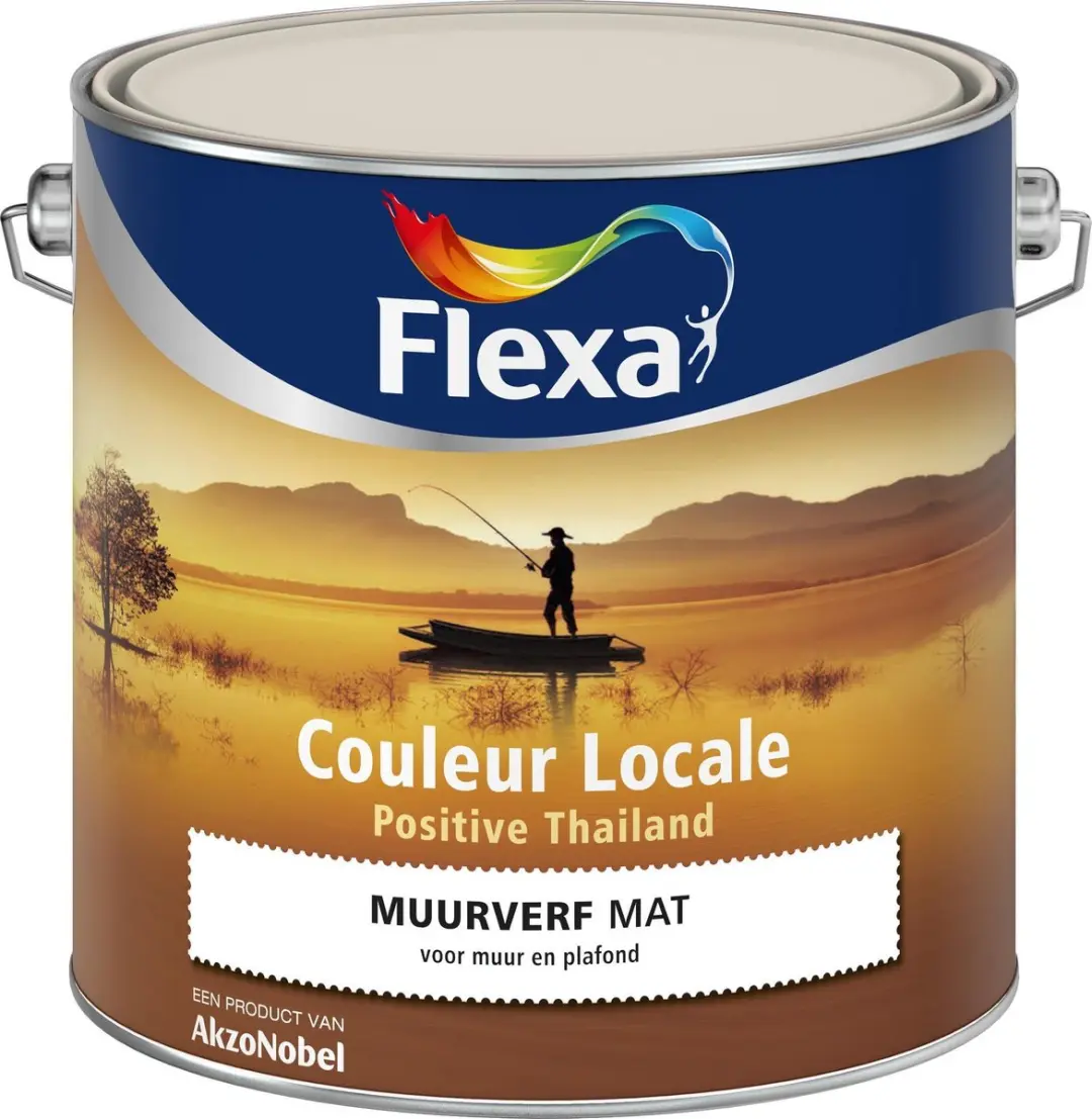 Flexa Couleur Locale Muurverf Mat 3075 - 2,5L - Positive Thailand Mist