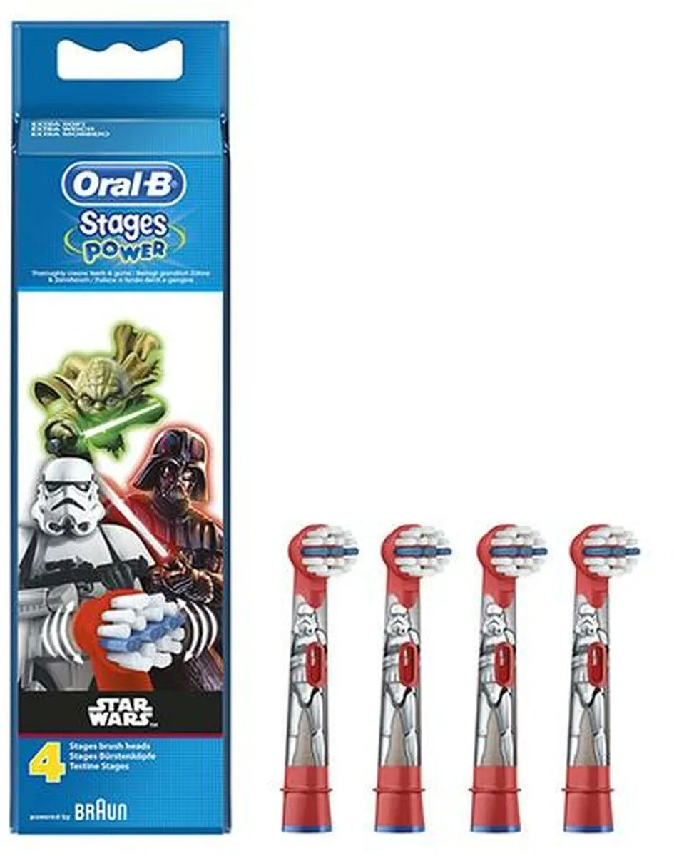 Oral-B PRO Kids Star Wars Opzetborstels - 4 Stuks