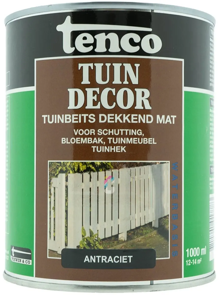 Tenco Tuindecor Antraciet Mat 1L