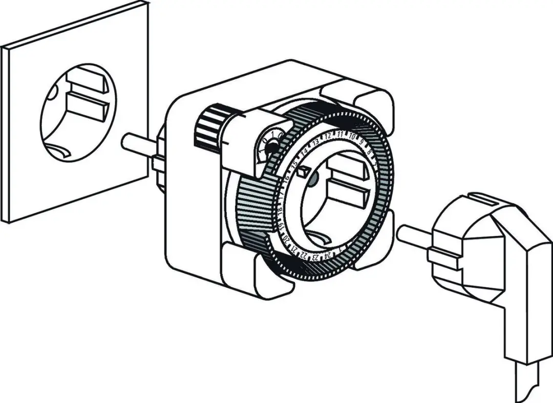 Theben Timer 26 UTE 0260841 Schakelklok - 400W - Wit