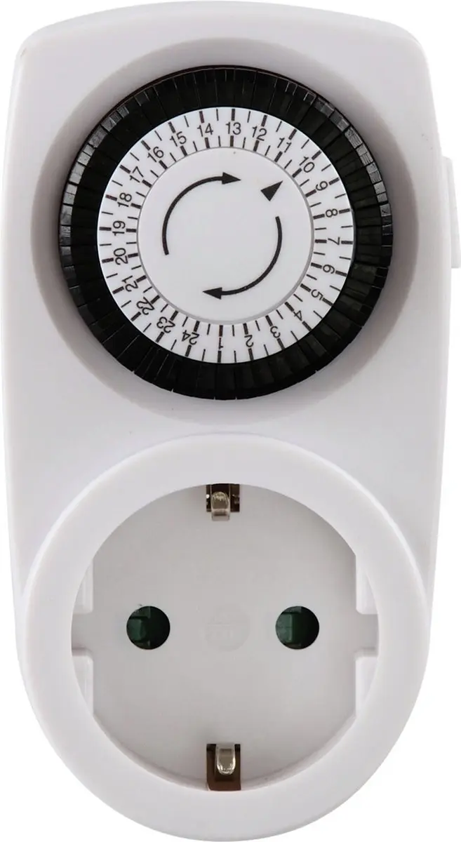 Scanpart Analoog Timer Stopcontact Blauw 3500W