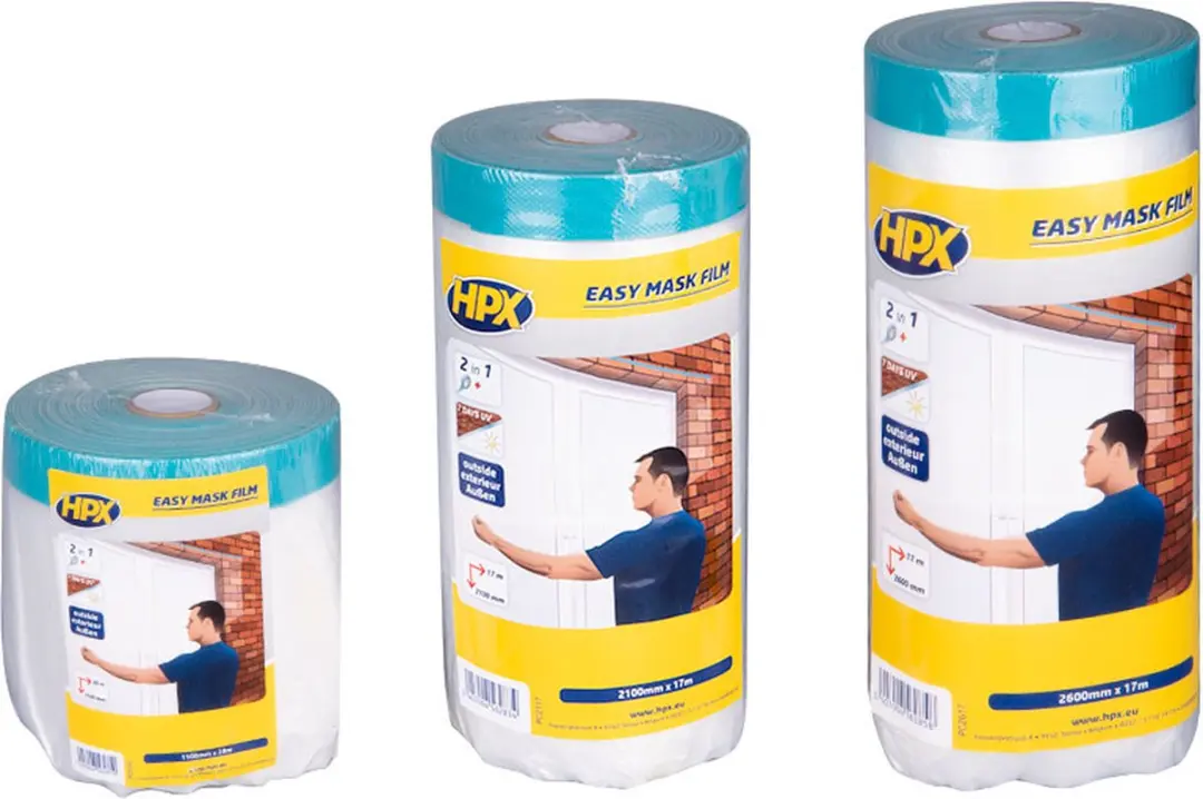 HPX Easy Mask Outdoor Afdekfolie 2,60m x 17m - Transparant