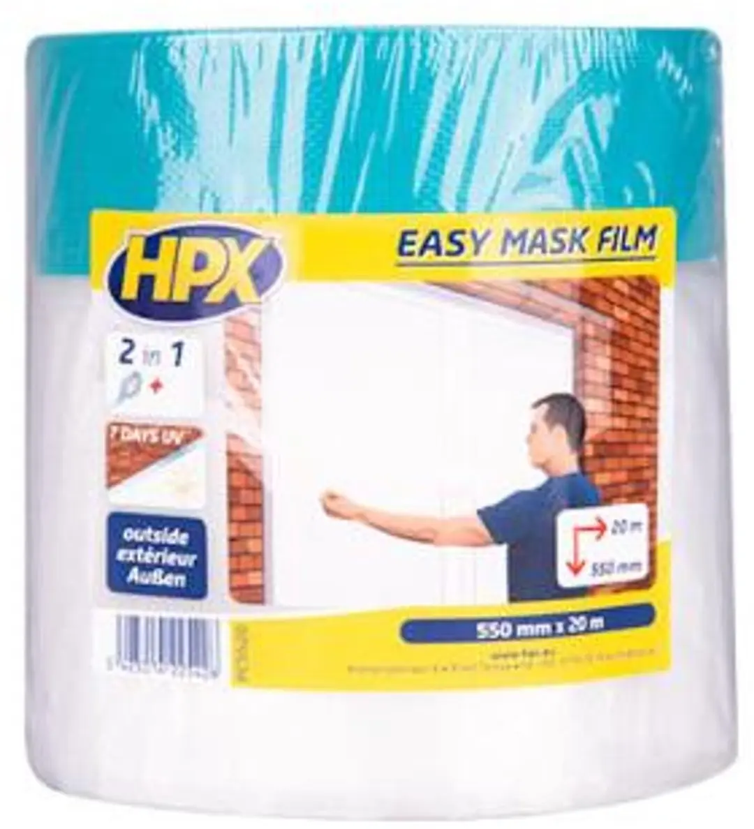 HPX Easy Mask Outdoor Afdekfolie 2,60m x 17m - Transparant