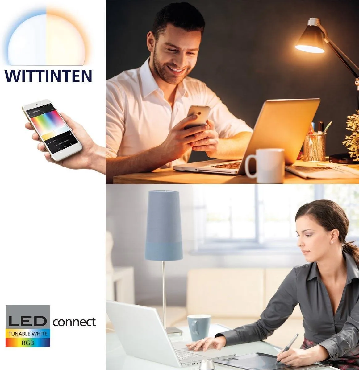 Eglo Connect Corropoli-C Opbouwspot 1 Licht - Nikkel - Warm Wit