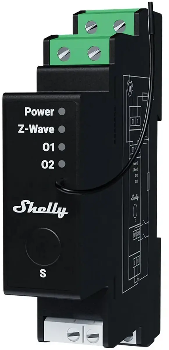 Shelly Wave Pro QUSH-0A1P10EU Rolluikschakelaar