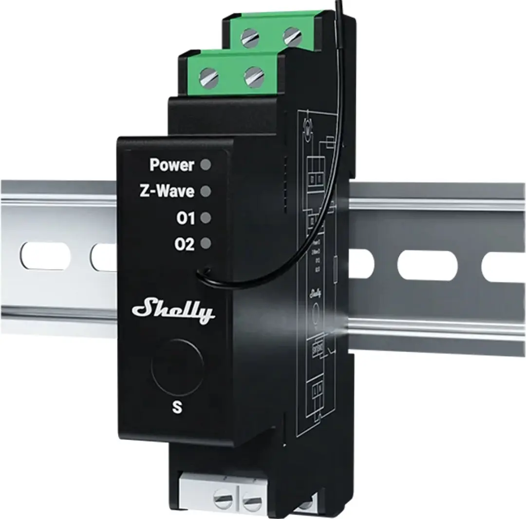 Shelly Wave Pro QUSH-0A1P10EU Rolluikschakelaar - 1 Stuk