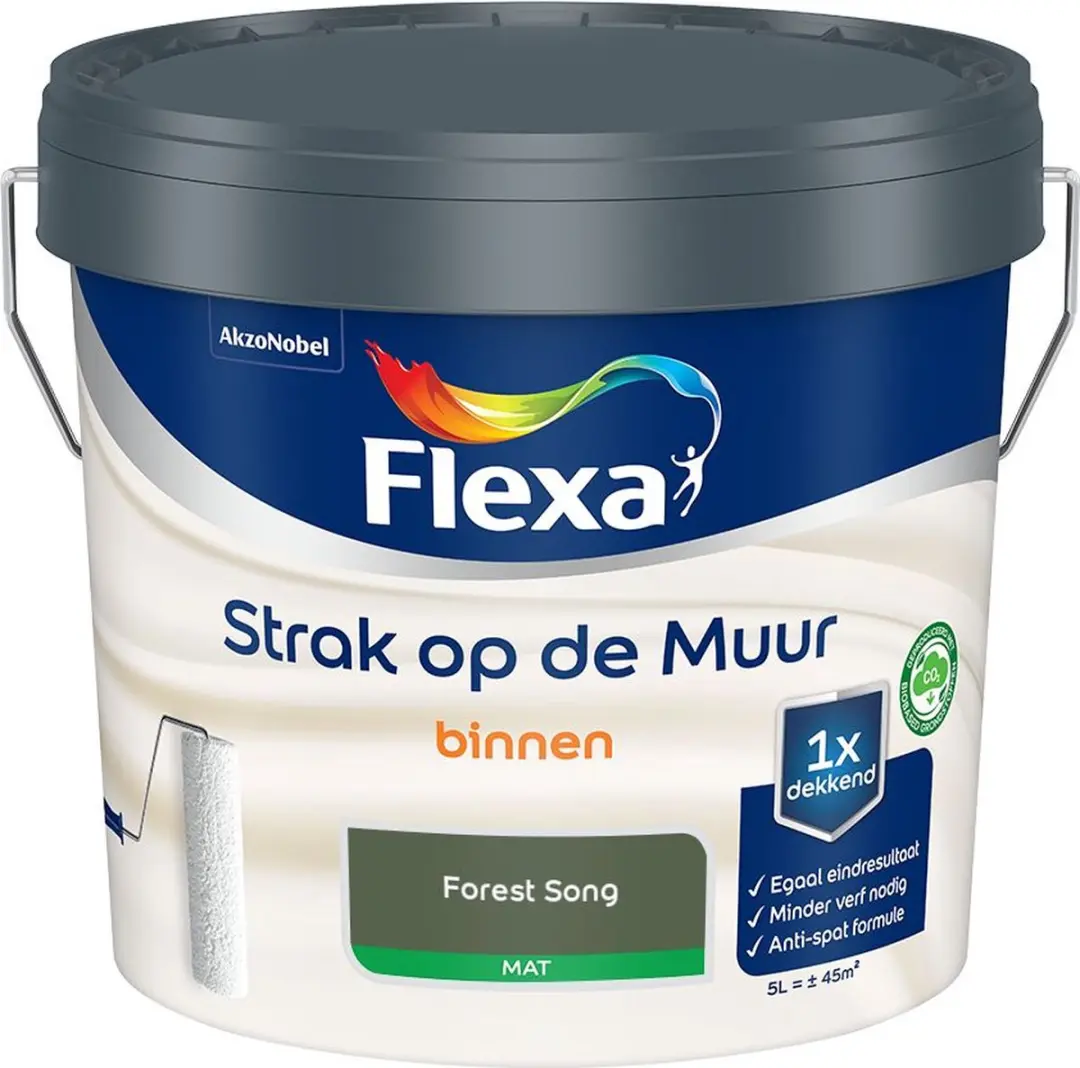 Flexa Strak Op De Muur Binnenmat Forest Song Mengverf 5L