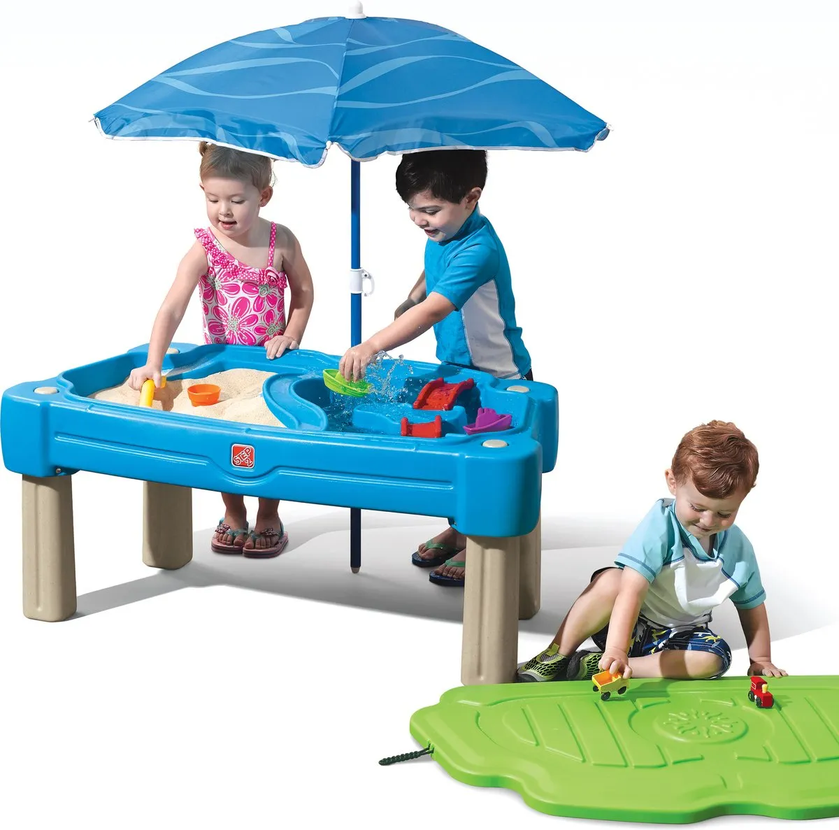Step2 Cascading Cove Zand & Watertafel - 11.4L/4.5kg - Blauw/Groen - afbeelding 6 van 6