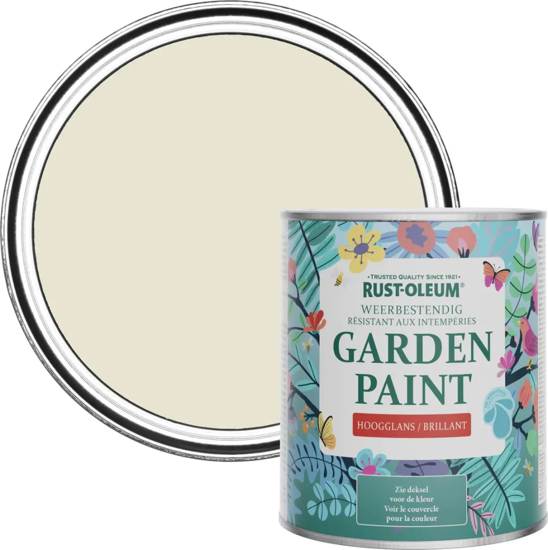 Rust-Oleum Grijs Tuinverf Hoogglans Oyster 750ml