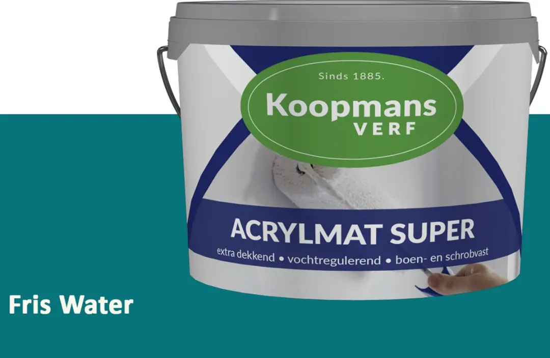 Koopmans Acrylmat Super Matte Muurverf Fris Water 2,5L