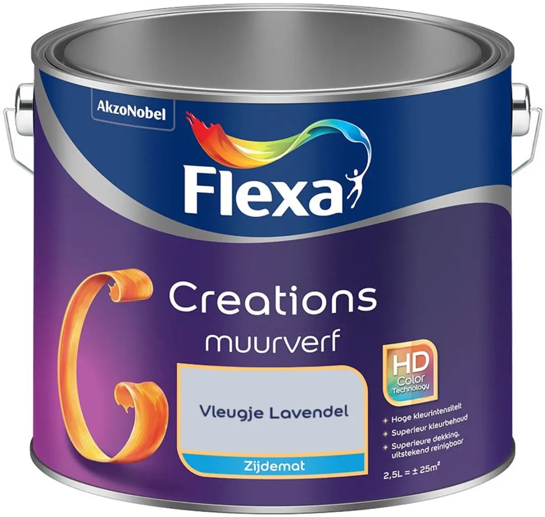 Flexa Creations Muurverf Zijdemat Vleugje Lavendel 2,5L