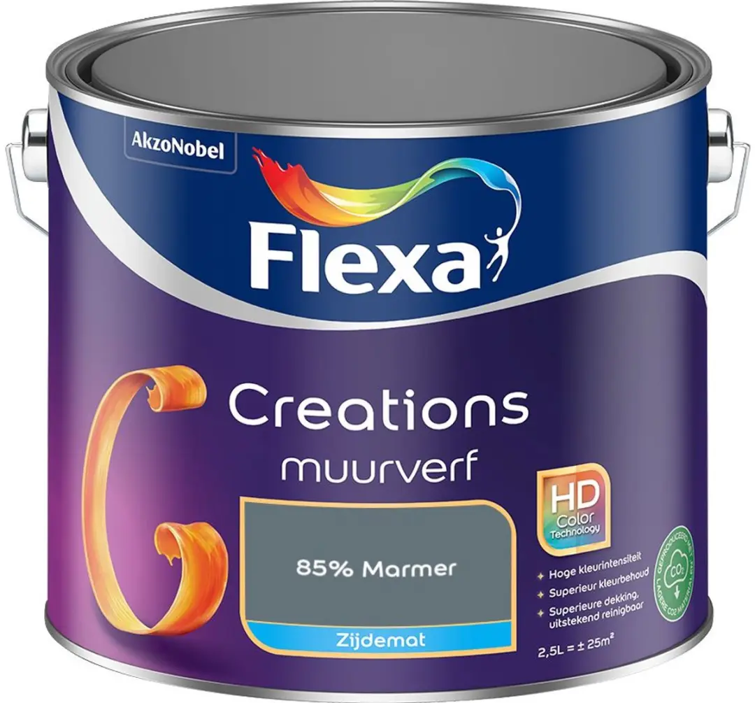 Flexa Creations Muurverf Zijdemat 85% Marmer 2,5L