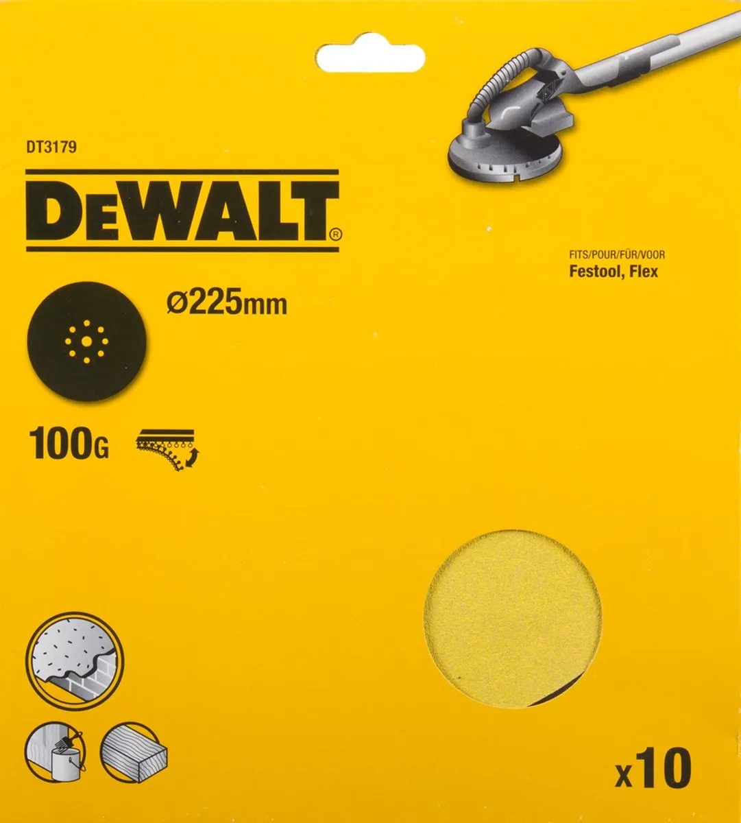 DeWalt DT3179 Schuurschijf 225mm