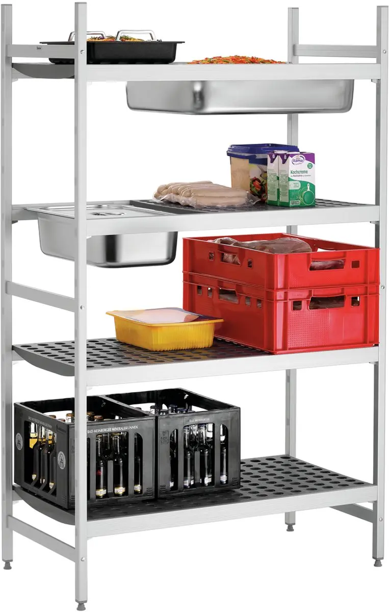 Bartscher B1080 Reksysteem Kit - 4 Planken RVS - afbeelding 3 van 6