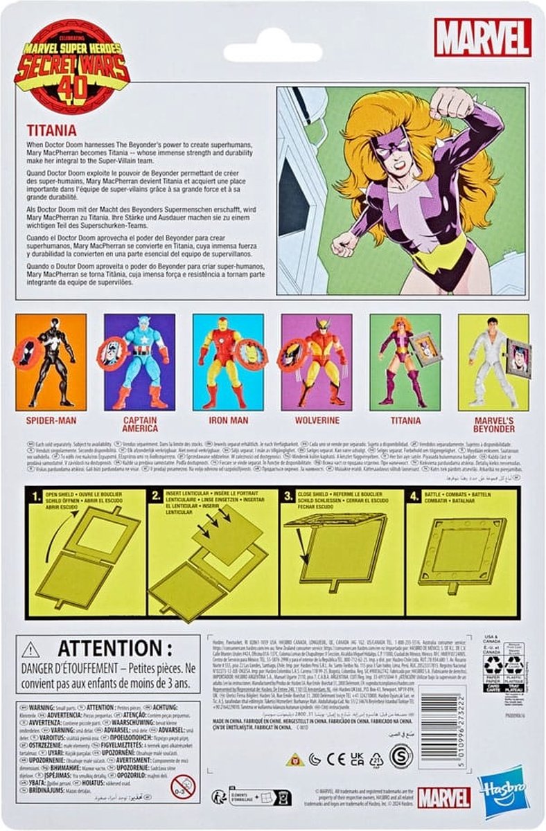 Secret Wars Marvel Legends Retro Action Figure Titania 15 cm