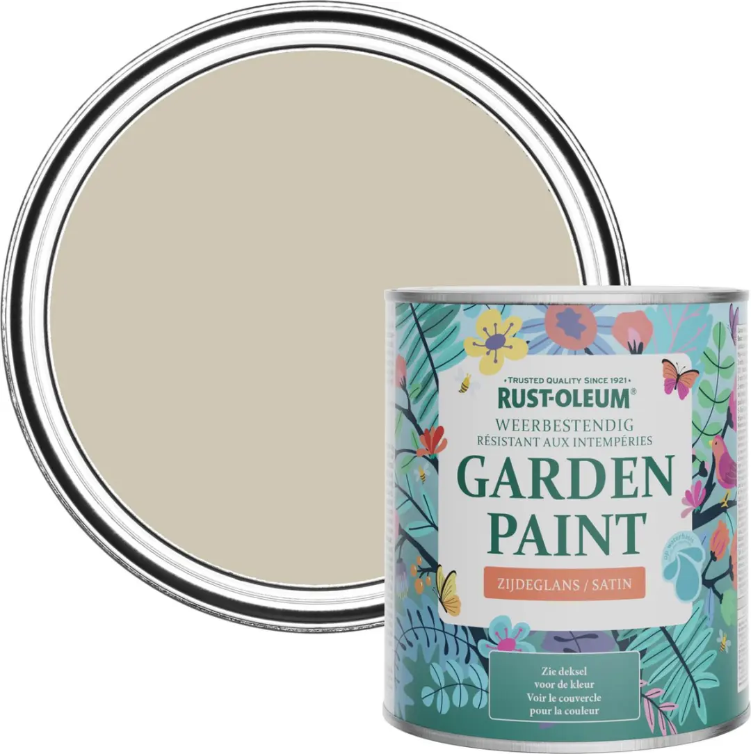 Rust-Oleum Grijs Tuinverf Zijdeglans Schemering 750ml