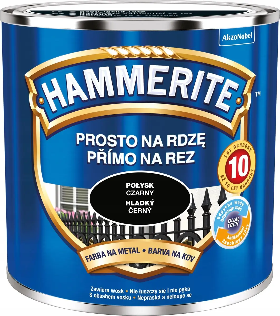 Hammerite Direct Roest Glad 0,25l