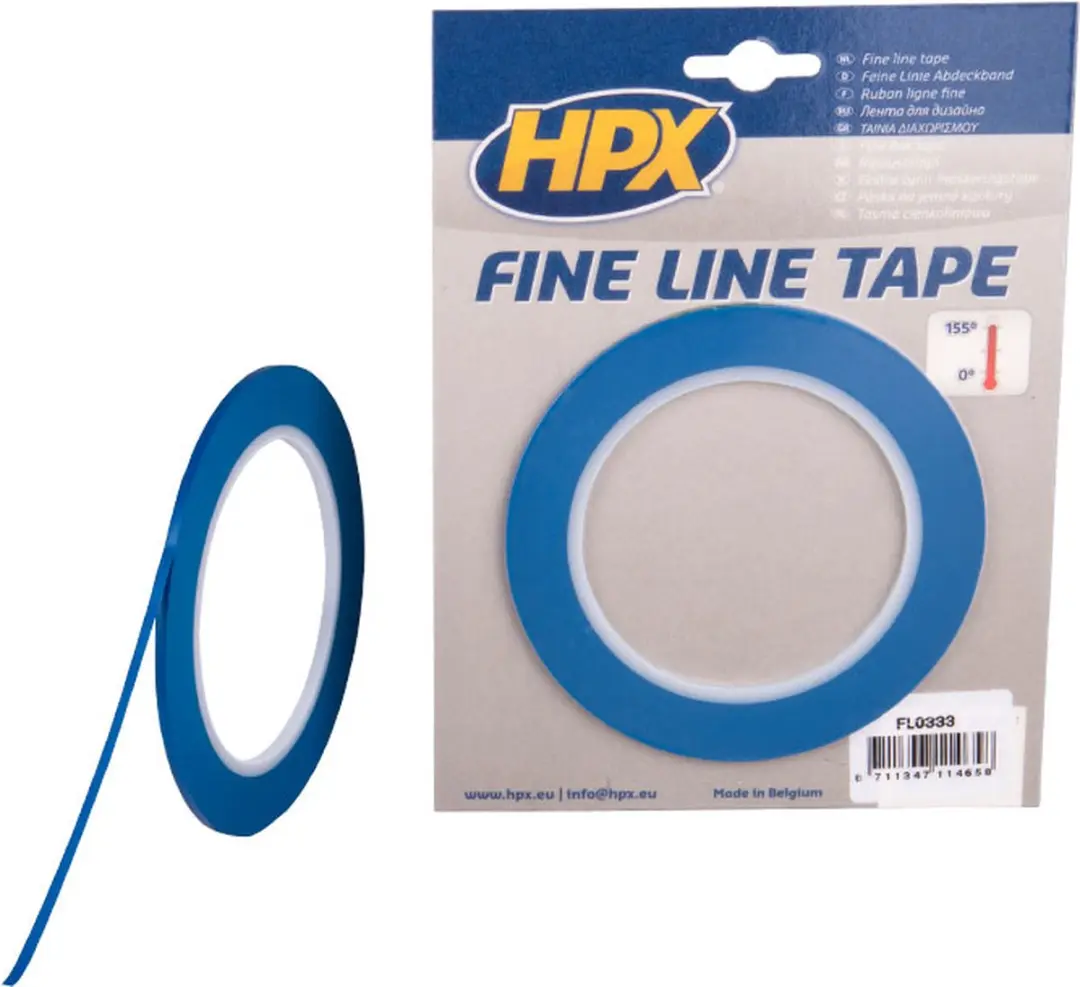 HPX Fine Line Tape Blauw 3mm x 33m
