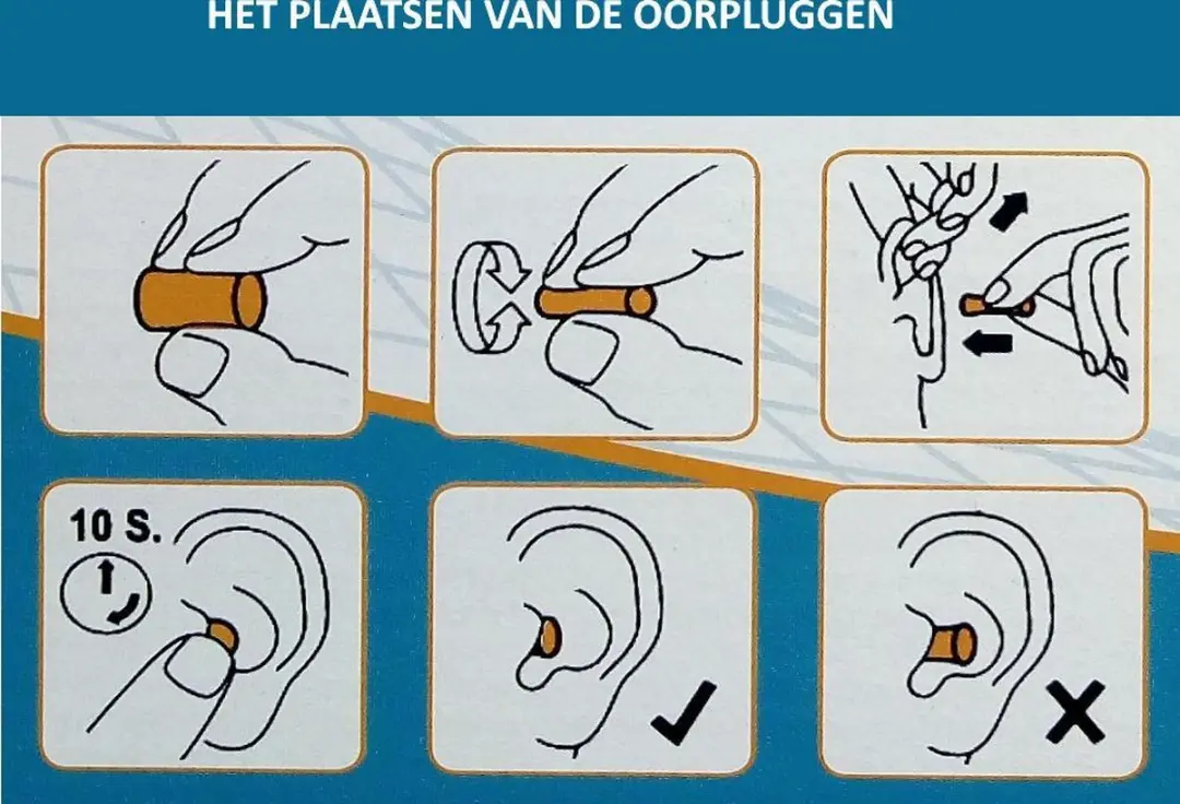 Oxxa M-Safe 8011-R Oordoppen - 50 Paar - Oranje