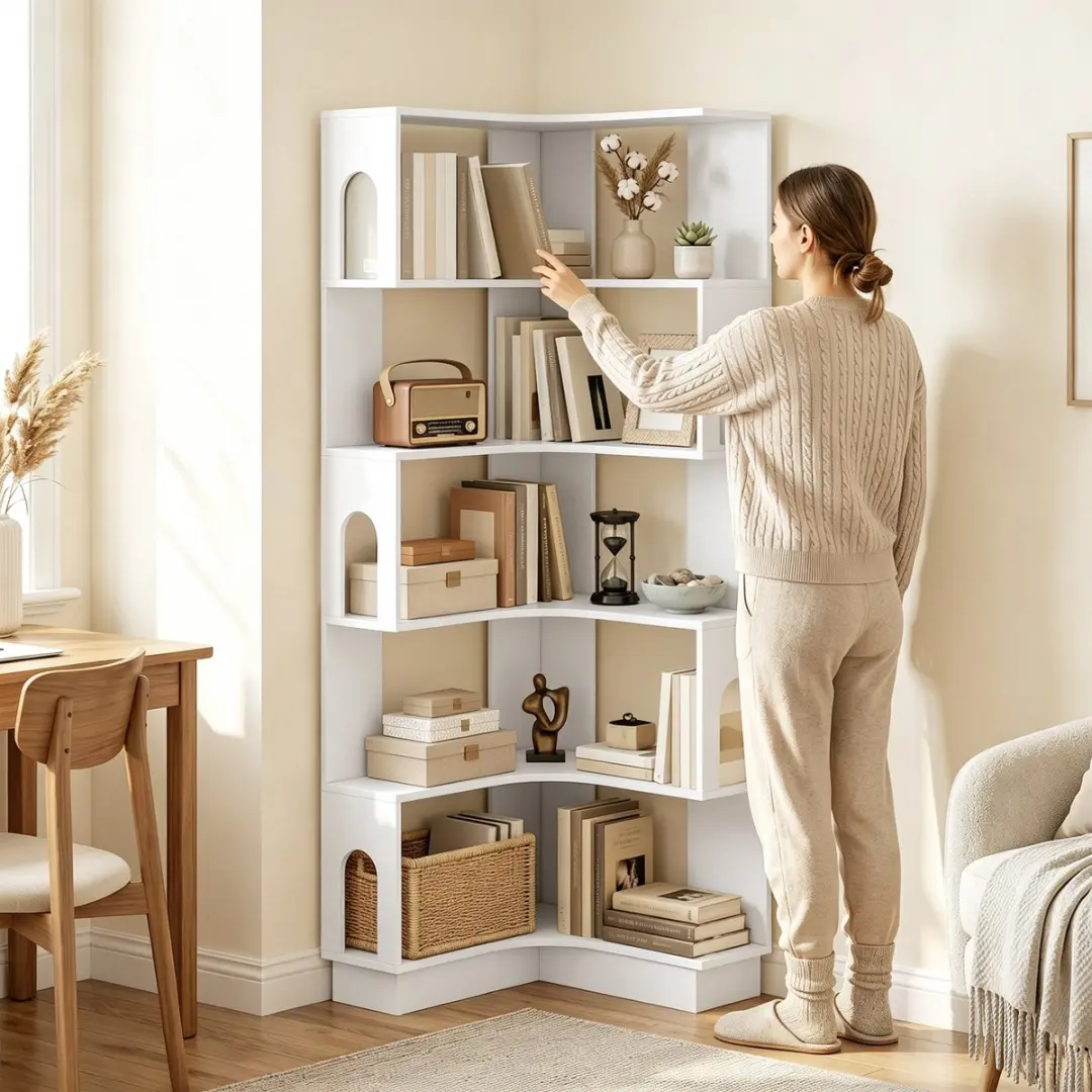 Homcom Opbergrek 60x60x165,5cm - Wit