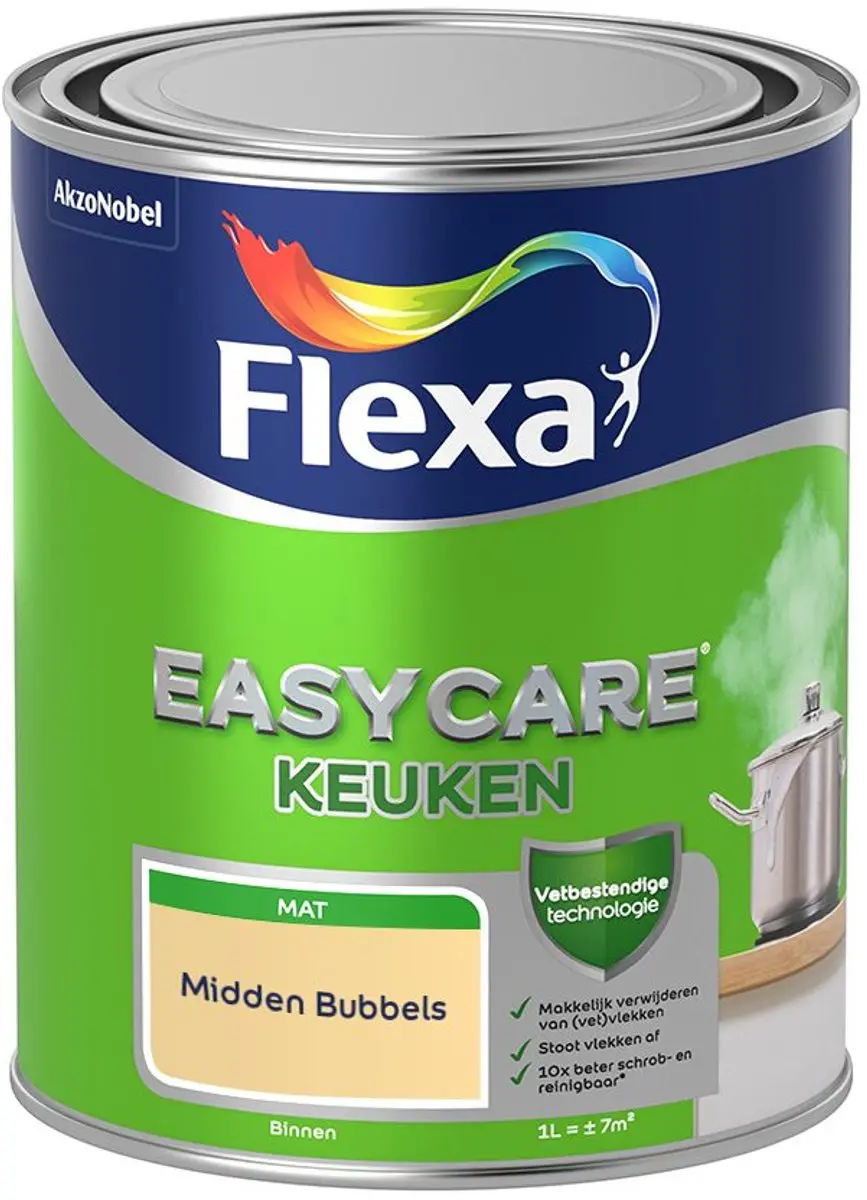 Flexa Easycare Keuken Midden Bubbels Mengverf 1L