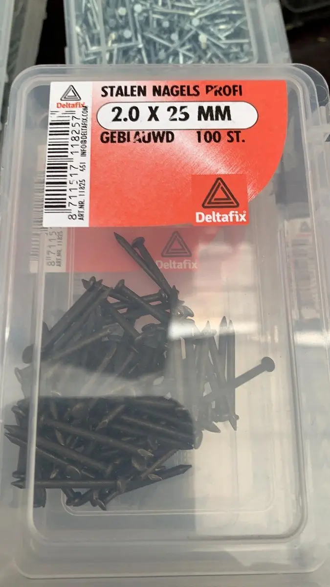 Deltafix Stalen Nagels 2,0x25mm - 100 Stuks