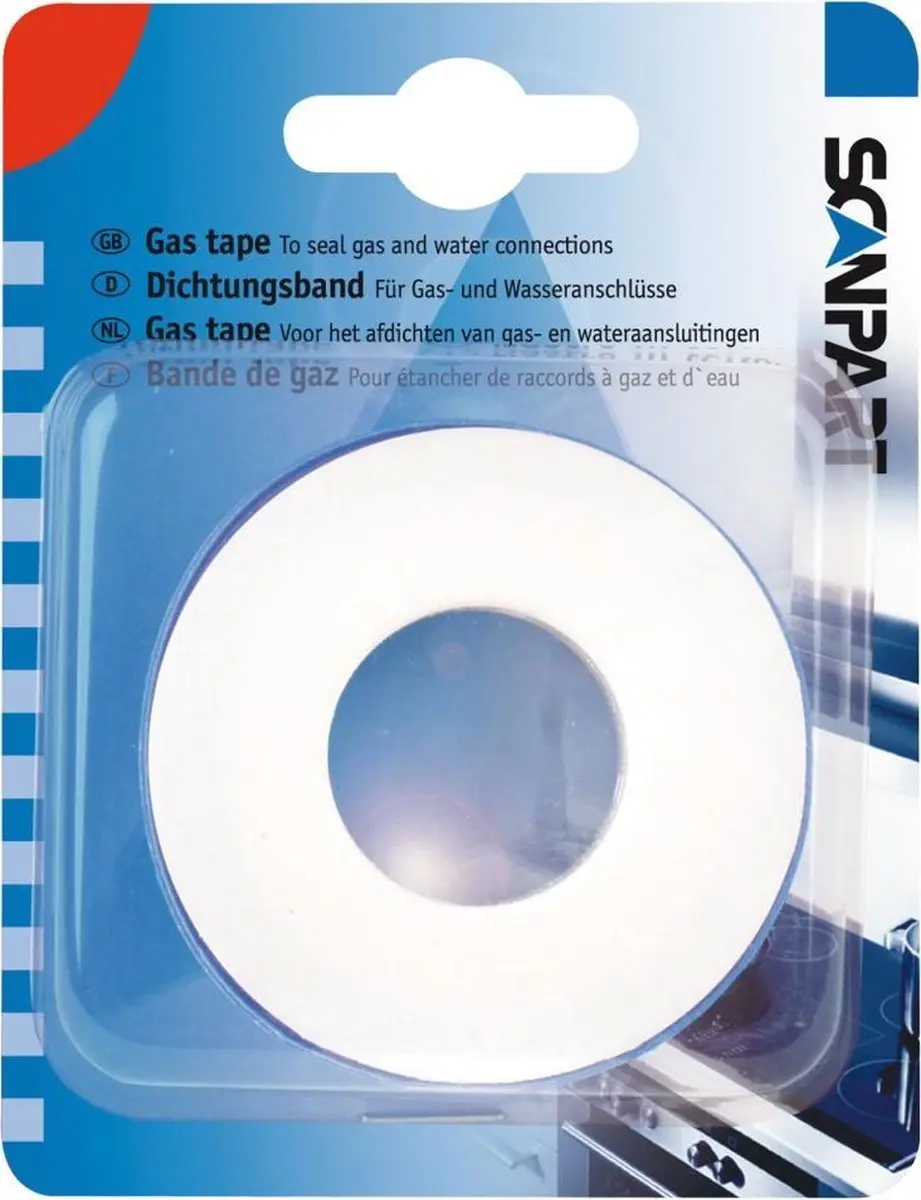 Scanpart F116 Gas Tape 12m - Wit