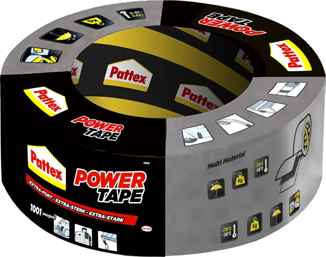 Pattex Power Tape Grijs 50m