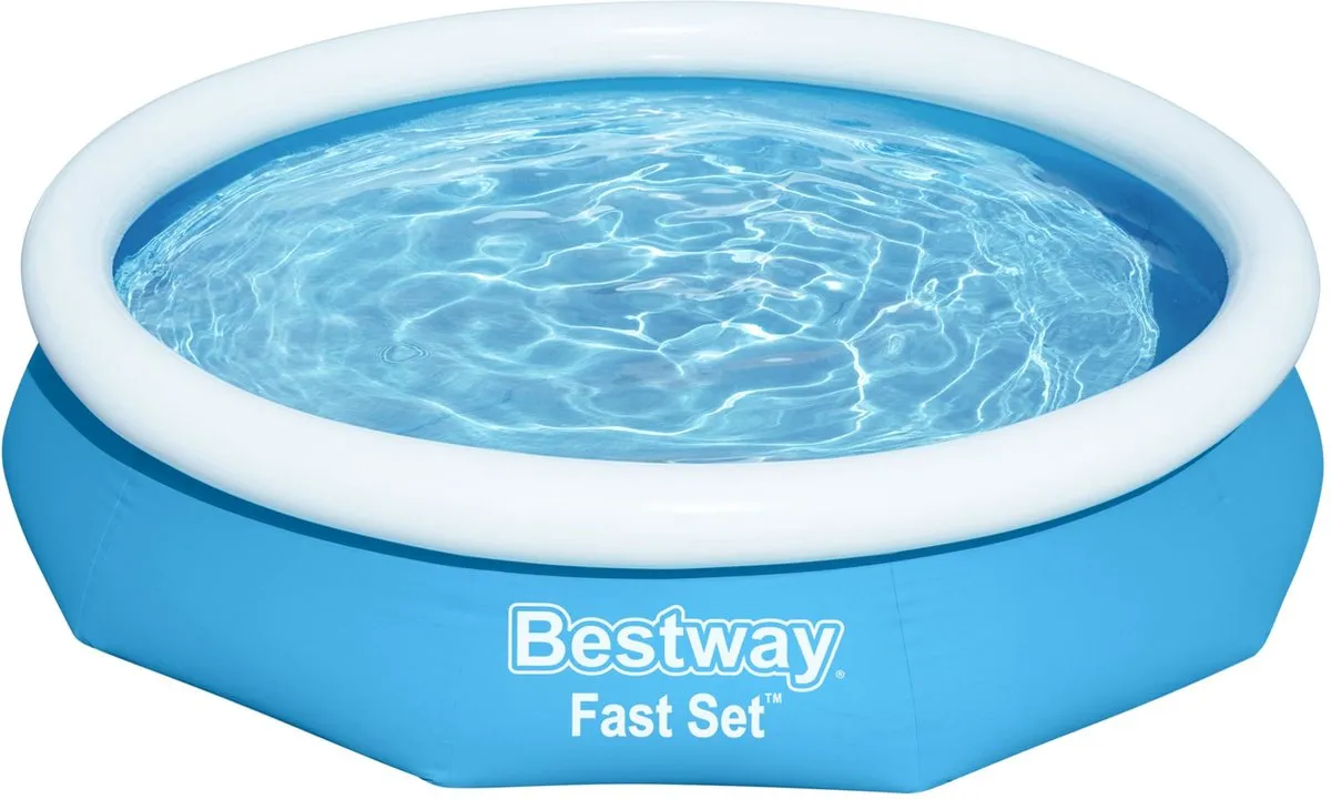 Bestway Fast Set Opblaasbaar Zwembad 305x66cm - 3200L - Blauw - afbeelding 4 van 6