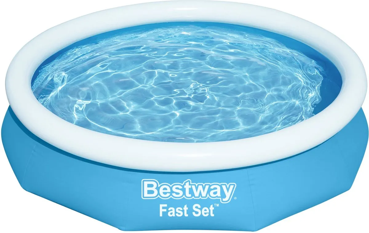 Bestway Fast Set Opblaasbaar Zwembad 305x66cm - 3200L - Blauw - afbeelding 3 van 6