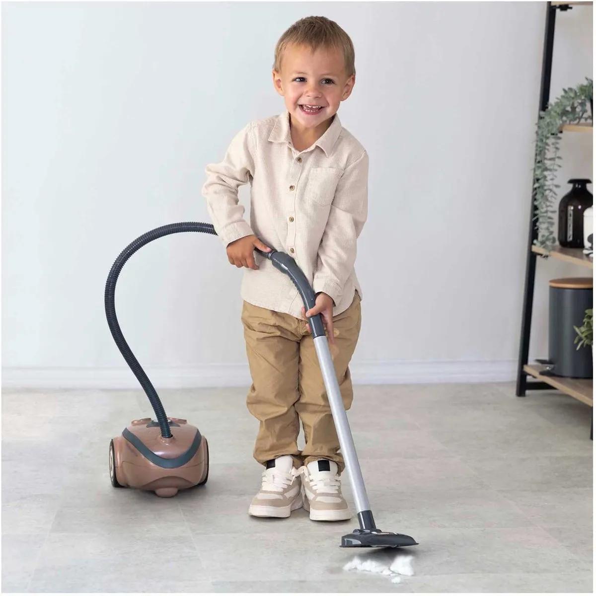Smoby Rowenta Speelgoedstofzuiger - 3x AAA - Bruin