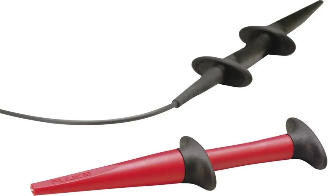 Fluke Meetpen Haakklem - Rood/Zwart - 4mm