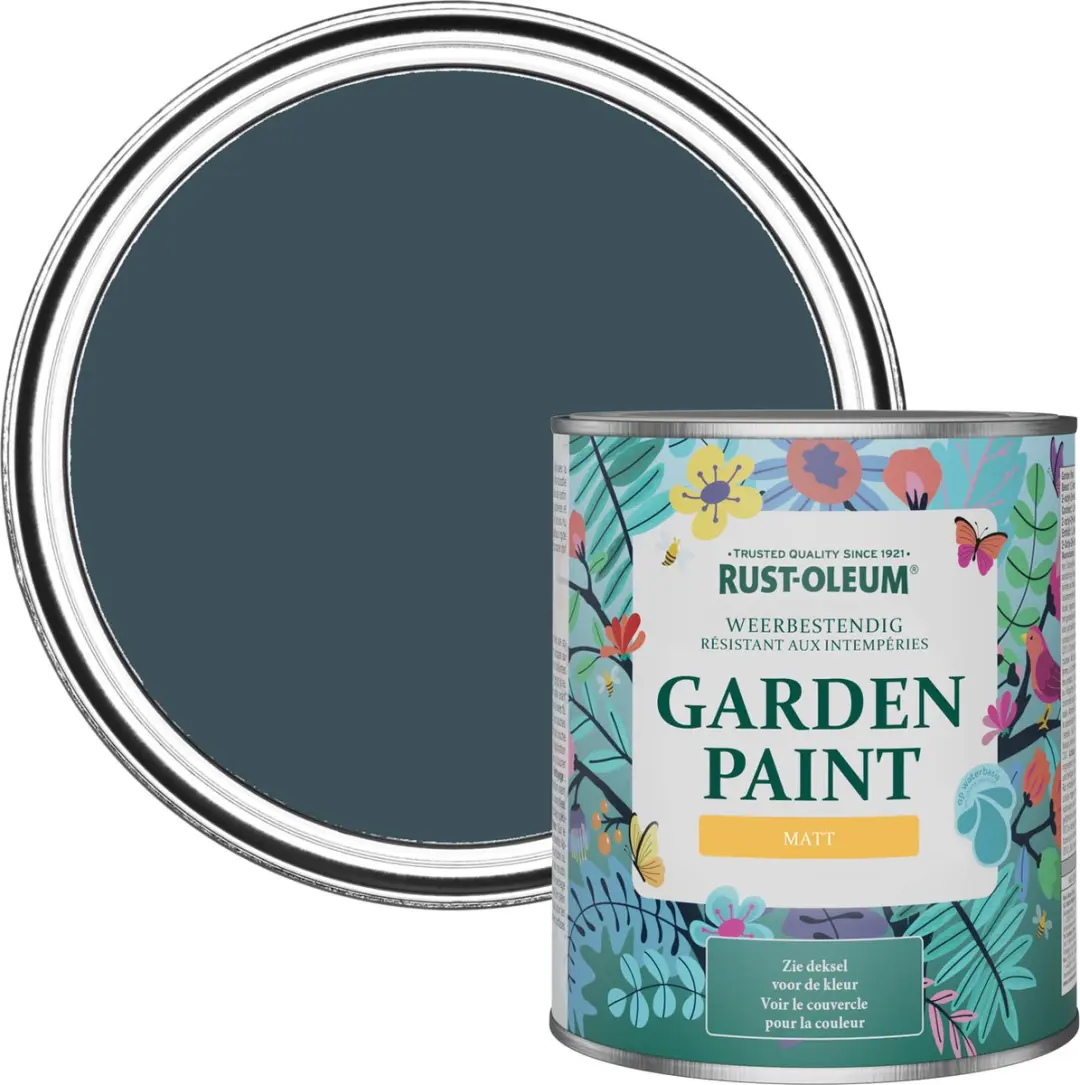 Rust-Oleum Donkerblauw Tuinverf Matt Avondblauw 750ml