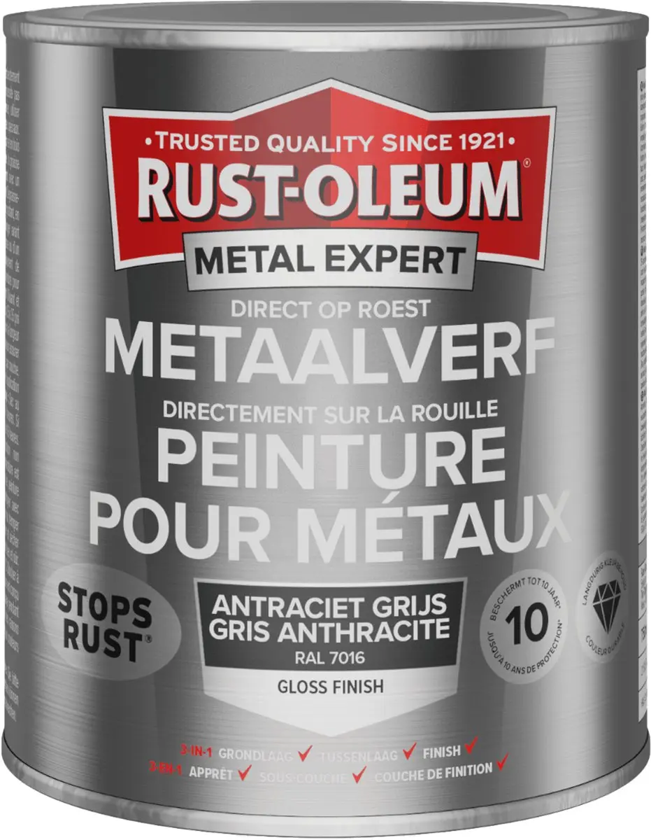 Rust-Oleum Metal Expert Direct Op Roest Metaalverf 750ml
