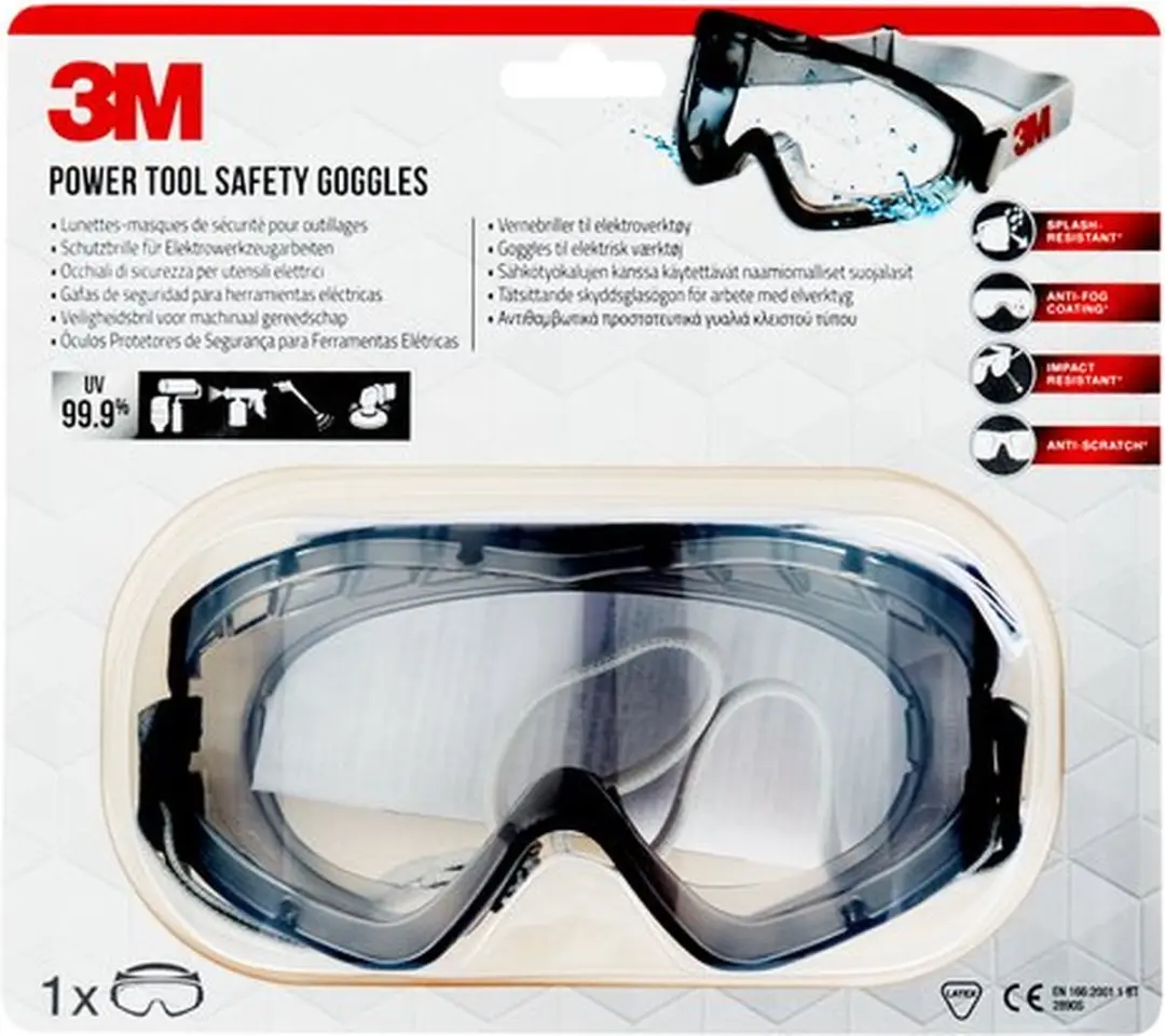 3M Ruimzichtbril 2890SC - Transparant