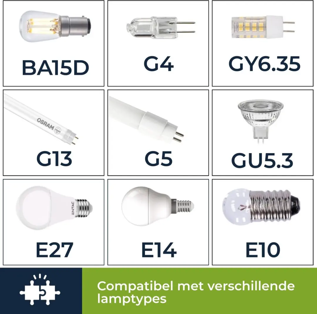 Velleman VTTEST8 Lamptester - Blauw