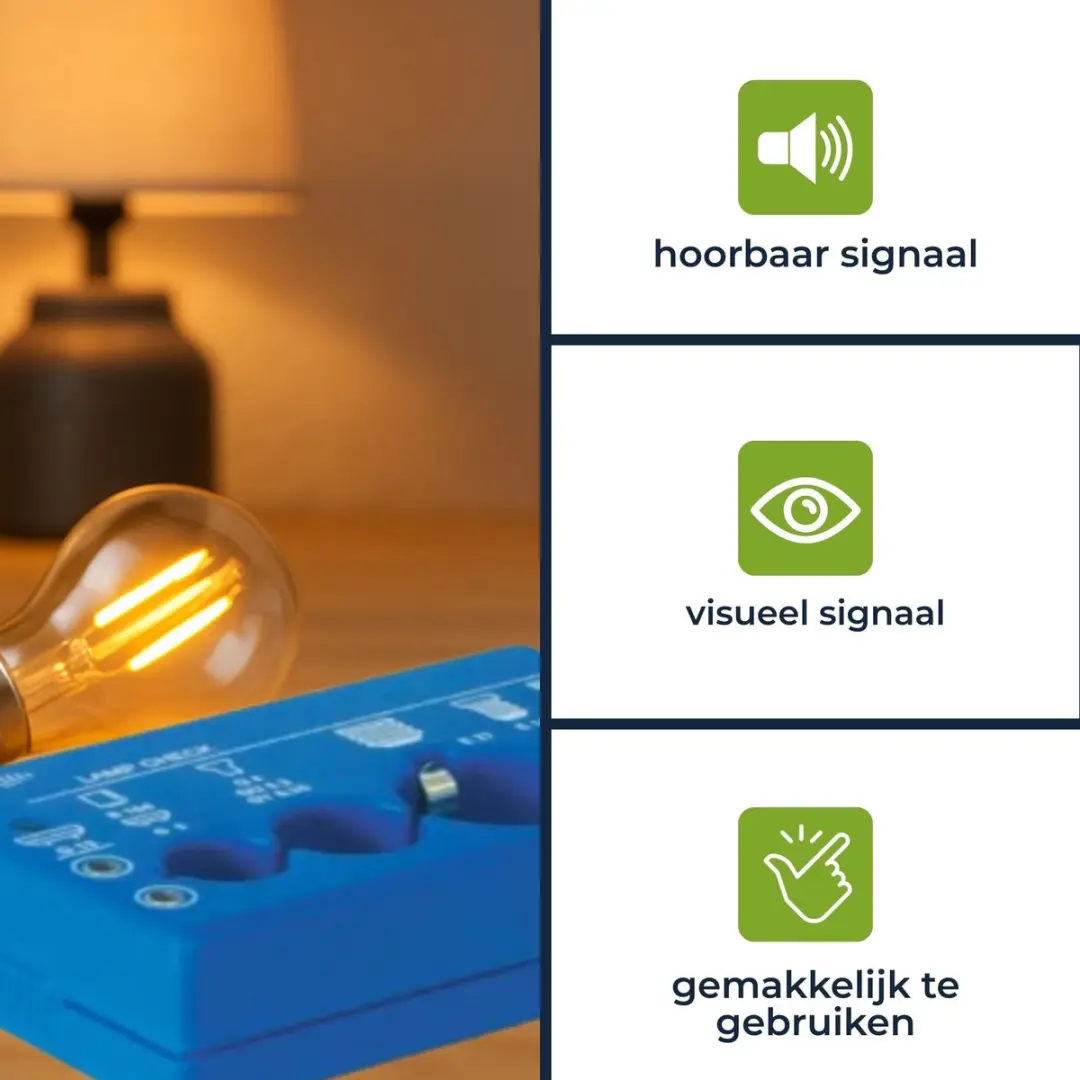 Velleman VTTEST8 Lamptester - Blauw - afbeelding 6 van 6
