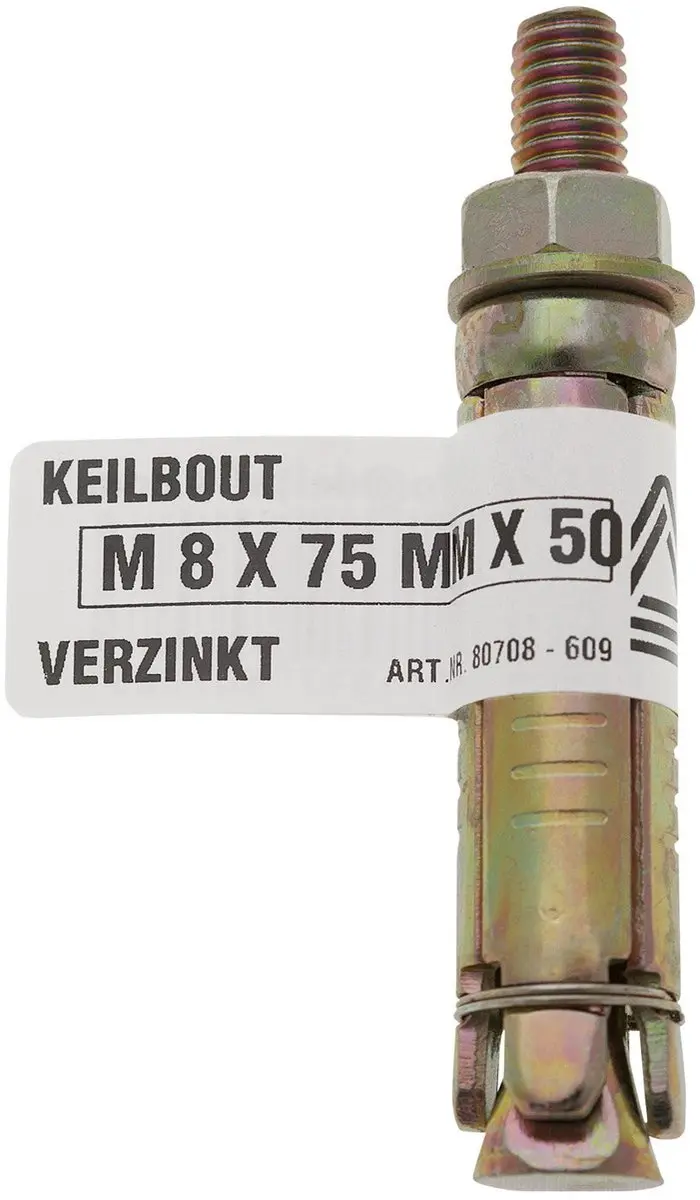 Deltafix Keilbout M8x100x50