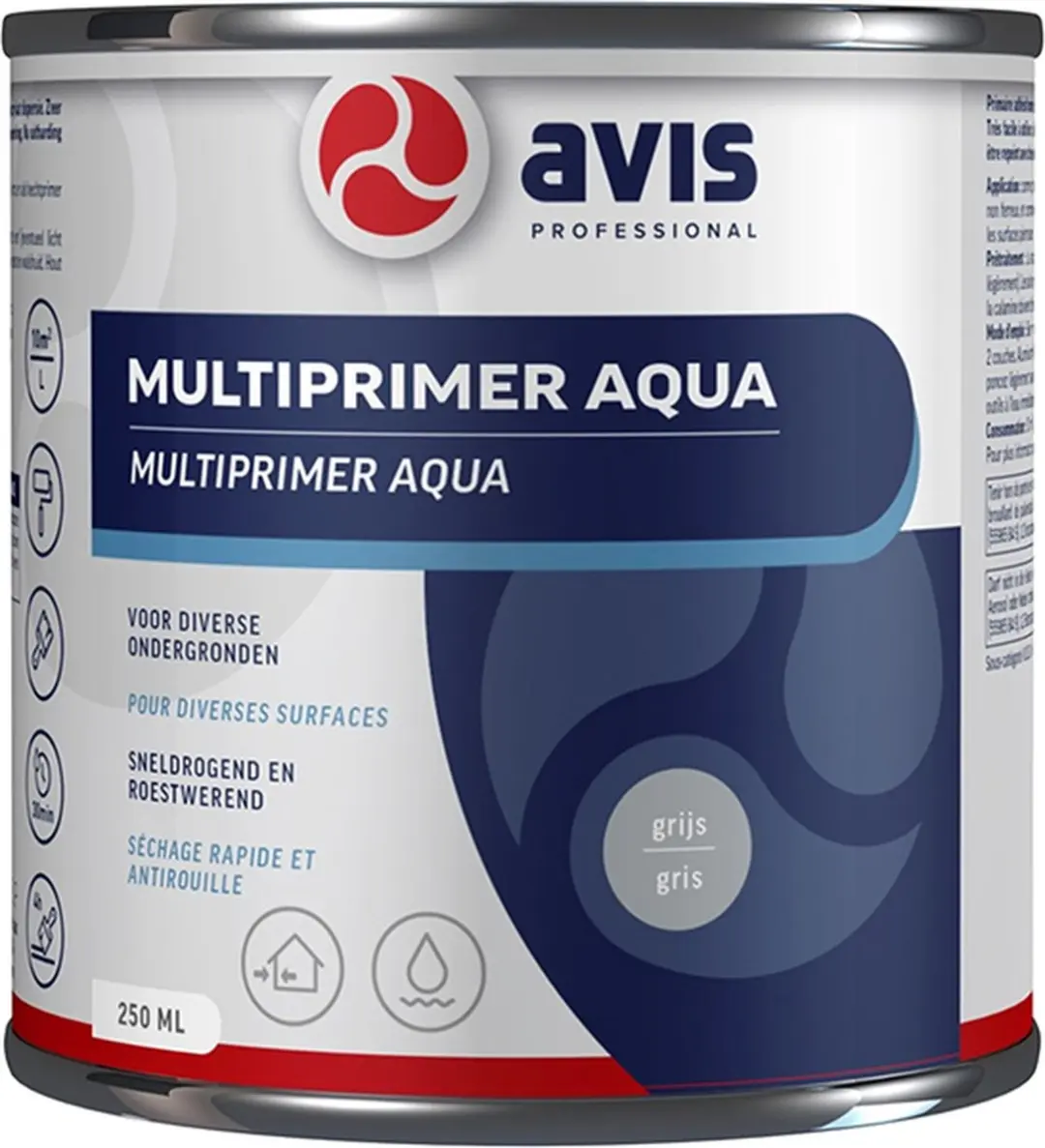 Avis Aqua Multiprimer Grijs 250ml