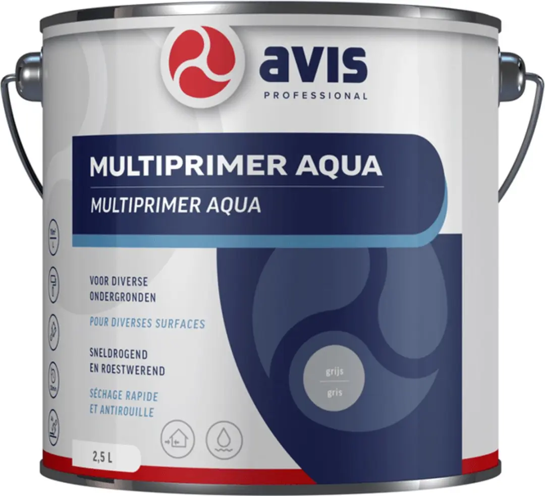 Avis Aqua Multiprimer Grijs 250ml