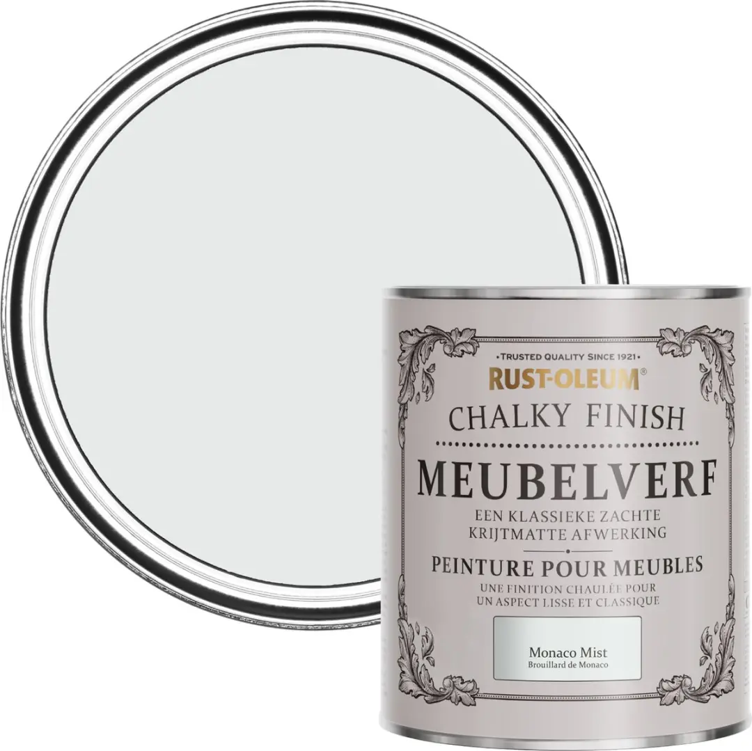 Rust-Oleum Grijs Chalky Finish Meubelverf Monaco Mist 750ml