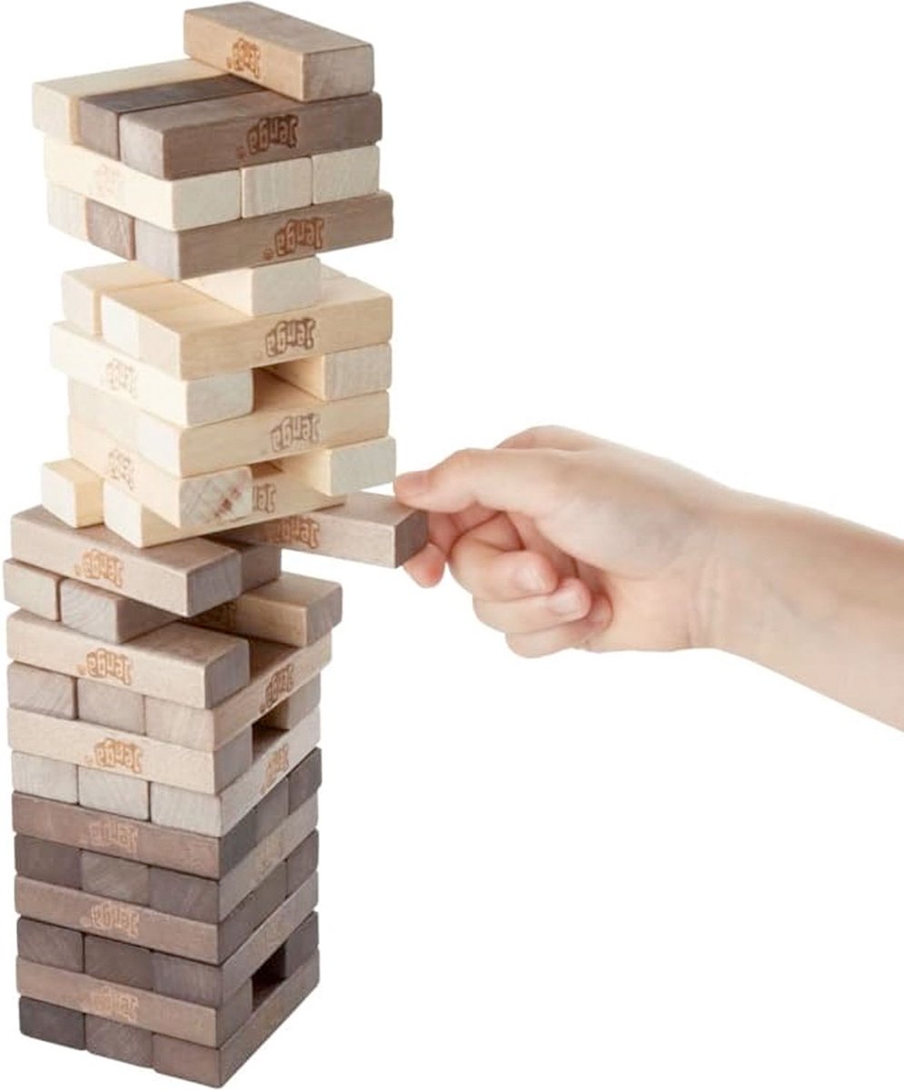 Hasbro Jenga Rustiek Series - Jenga behendigheid spel - Actiespel