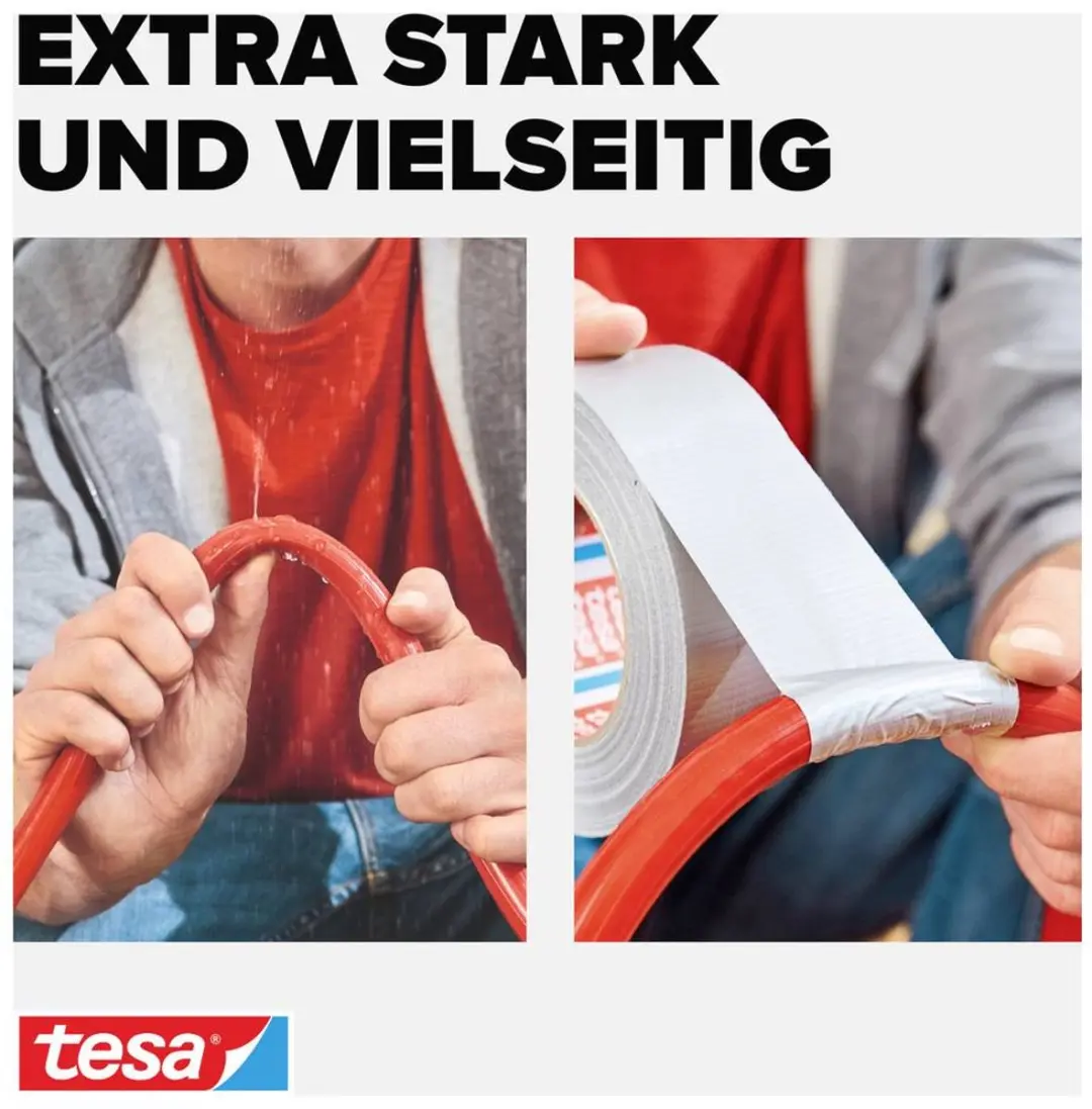Tesa Universal 56348-00005 Textieltape 10m x 50mm - Wit